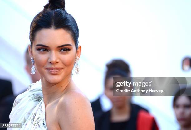 Kendall Jenner attends the "120 Battements Par Minutes " screening during the 70th annual Cannes Film Festival at Palais des Festivals on May 20,...