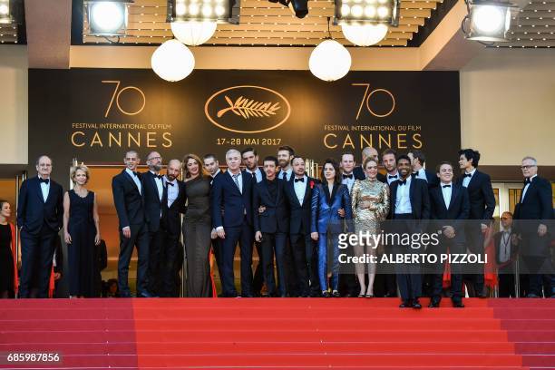 President of the Cannes Film Festival Pierre Lescure,The President of the CNC Frederique Bredin, French actor Mehdi Rahim-Silvioli, Act-Up co-founder...