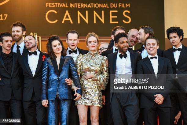 Argentinian actor Nahuel Perez Biscayart, French actor Antoine Reinartz, French actor Julien Herbin, French actress Aloise Sauvage, French actor...
