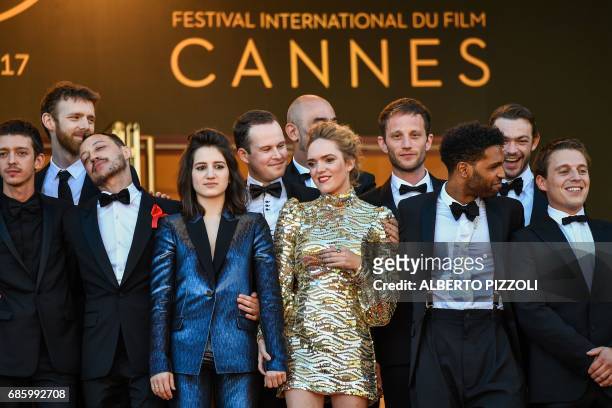 Argentinian actor Nahuel Perez Biscayart, French actor Antoine Reinartz, French actor Julien Herbin, French actress Aloise Sauvage, French actor...