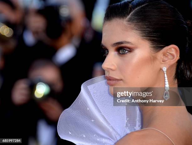 Sara Sampaio attends the "120 Battements Par Minutes " screening during the 70th annual Cannes Film Festival at Palais des Festivals on May 20, 2017...