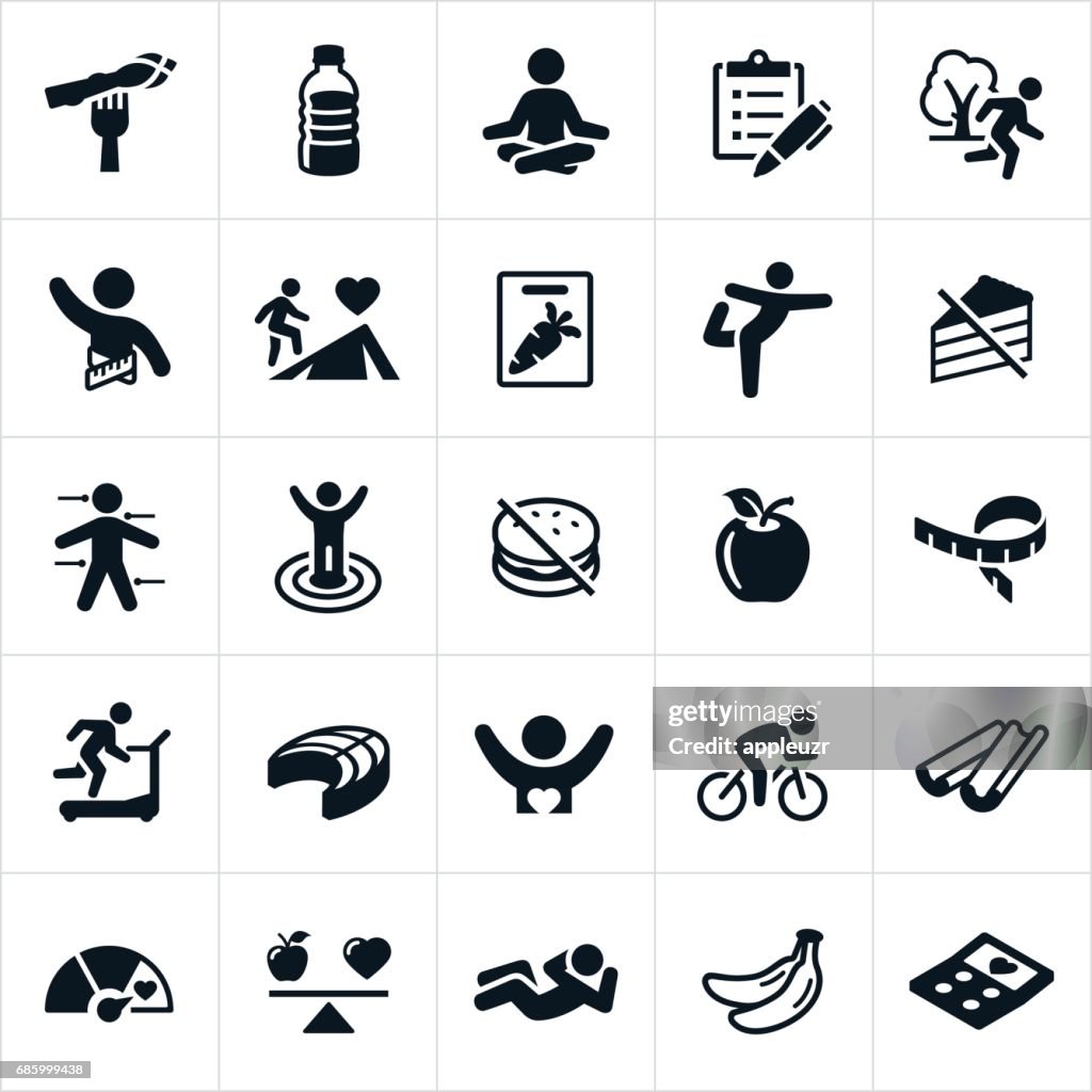 Healthy Lifestyle Icons