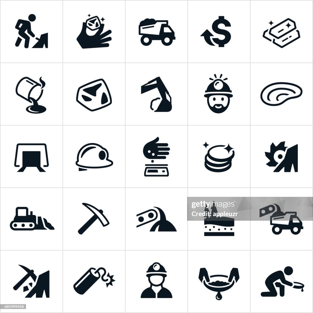 Gold Mining Icons
