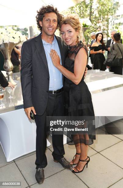 Inaki Lopez and Sanny Van Heteren attend the unveiling of the Isabell Kristensen Couture 2017 Cannes Red Carpet Collection at the JW Marriott on May...