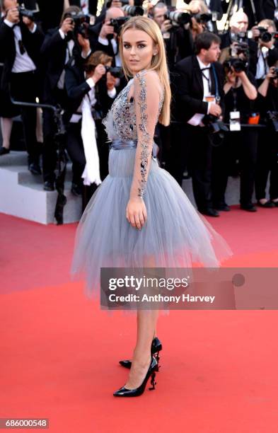 Tallia Storm attends the "120 Battements Par Minutes " screening during the 70th annual Cannes Film Festival at Palais des Festivals on May 20, 2017...