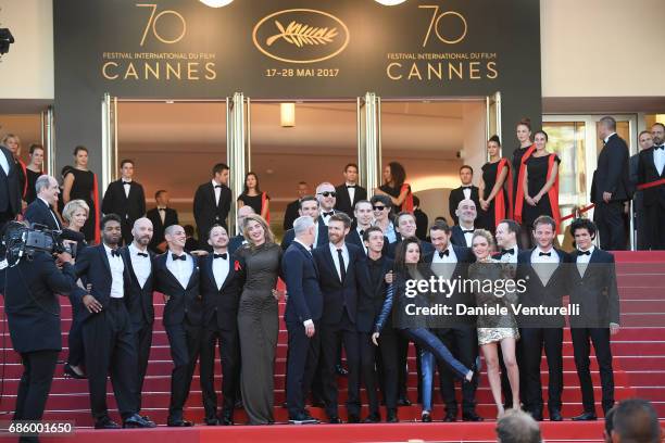 Actor Mehdi Rahim-Silvioli, Act-Up co-founder Didier Lestrade, actor Jean-Francois Auguste, actress Adele Haenel, actor Ariel Borenstein, director...