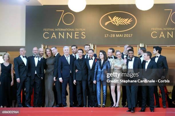 Actor Mehdi Rahim-Silvioli, Act-Up co-founder Didier Lestrade, actor Jean-Francois Auguste, actress Adele Haenel, actor Ariel Borenstein, director...