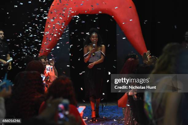 Actress Gabrielle Union walks onstage during Beautycon Festival NYC 2017 at Brooklyn Cruise Terminal on May 20, 2017 in New York City.