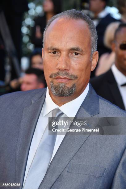 Actor Roger Guenveur Smith attends the "120 Beats Per Minute " screening during the 70th annual Cannes Film Festival at Palais des Festivals on May...