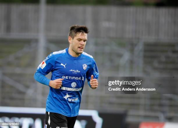 Ivo Pekalski of Halmstad BK during the Allsvenskan match between Halmstad BK and Orebro SK at Orjans Vall on May 20, 2017 in Halmstad, Sweden.