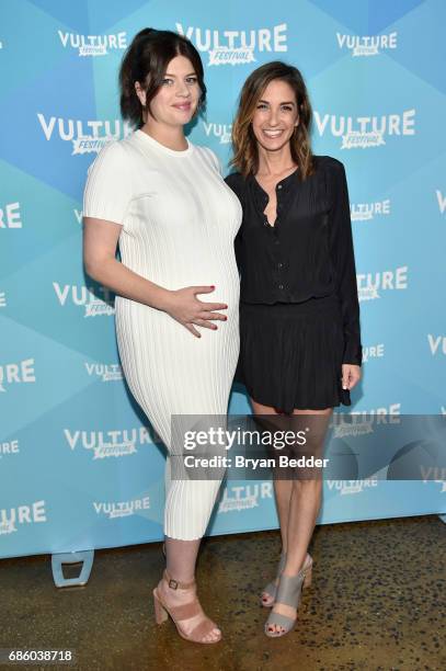 Actors Casey Wilson and Danielle Schneider attend Bitch Sesh at the 2017 Vulture Festival at Milk Studios on May 20, 2017 in New York City.