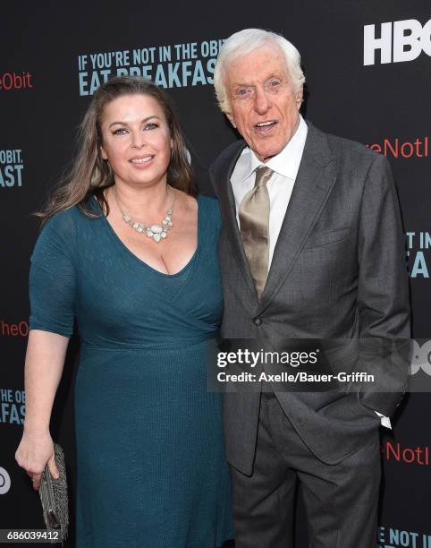 Actor Dick Van Dyke and wife Arlene Silver arrive at the premiere of HBO's 'If You're Not In The Obit, Eat Breakfast' at Samuel Goldwyn Theater on...