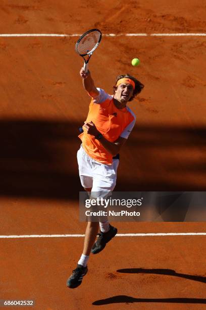 Tennis ATP Internazionali d'Italia BNL semifinal Alexander Zverev at Foro Italico in Rome, Italy on May 20, 2017.