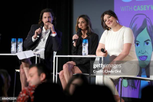 Danielle Schneider and Casey Wilson speak onstage during the Bitch Sesh panel during the 2017 Vulture Festival at Milk Studios on May 20, 2017 in New...