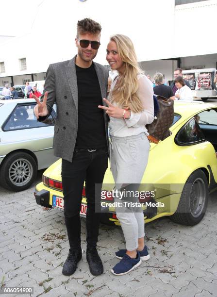 Andre Borchers and his sister Nicole Borchers attend the Auto Wichert Classic Car Oldtimer Rallye on May 20, 2017 in Hamburg, Germany.