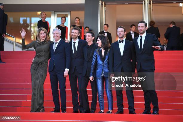 Actor Adele Haenel, director Robin Campillo and actors Antoine Reinartz, Nahuel Perez Biscayart, Aloise Sauvage, Felix Maritaud, Coralie Russier,...