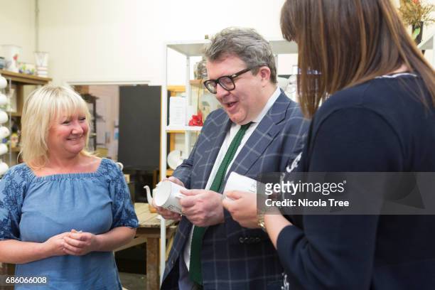Labour candidate for Stoke on Trent North and Kidgrove Ruth Smeeth visits Middleport Pottery in her constituency, famous for the Great British Throw...