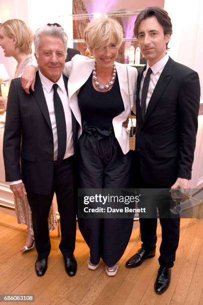 Dustin Hoffman, Emma Thompson, and Noah Baumbach attend the Vanity Fair and HBO Dinner celebrating the Cannes Film Festival at Hotel du Cap-Eden-Roc...