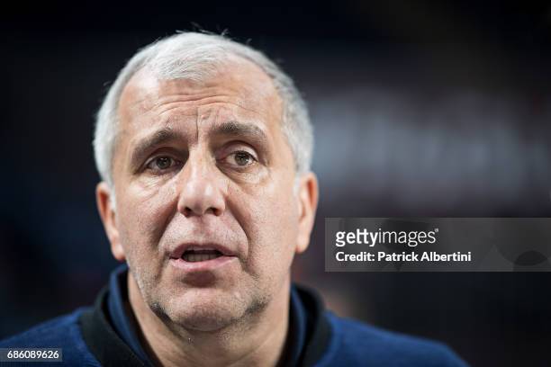 Zeljko Obradovic, Head Coach of Fenerbahce Istanbul during the 2017 Turkish Airlines EuroLeague Final Four Fenerbahce Istanbul Practice at Sinan...