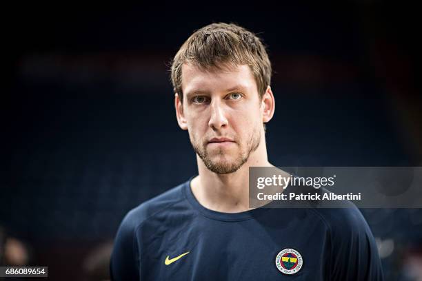 Jan Vesely, #24 of Fenerbahce Istanbul during the 2017 Turkish Airlines EuroLeague Final Four Fenerbahce Istanbul Practice at Sinan Erdem Dome on May...