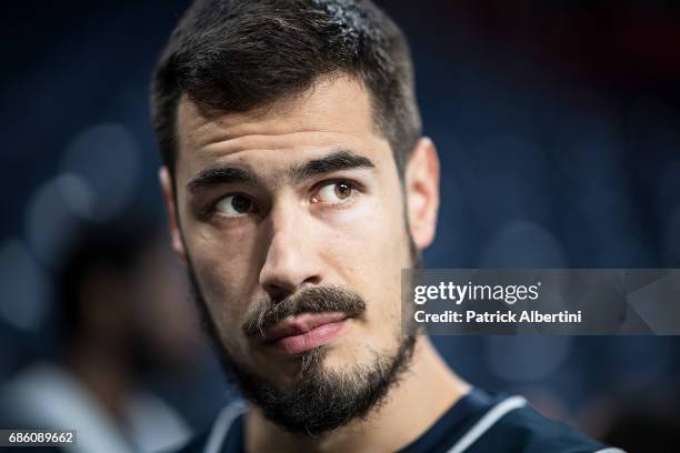 Nikola Kalinic,Ê#33 of Fenerbahce Istanbul during the 2017 Turkish Airlines EuroLeague Final Four Fenerbahce Istanbul Practice at Sinan Erdem Dome on...