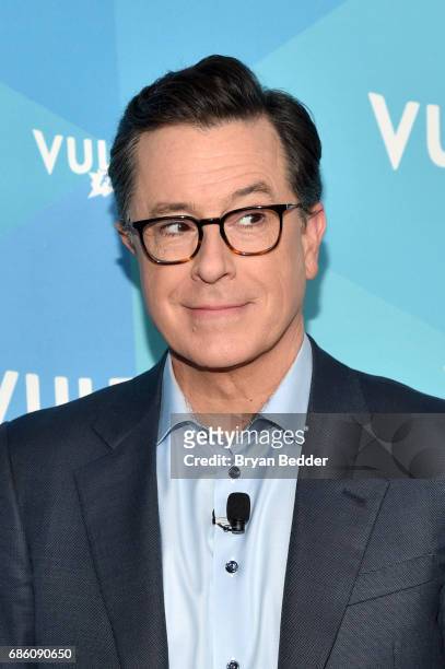 Stephen Colbert attends State Of The Union With Stephen Colbert And Frank Rich during the 2017 Vulture Festival at Milk Studios on May 20, 2017 in...