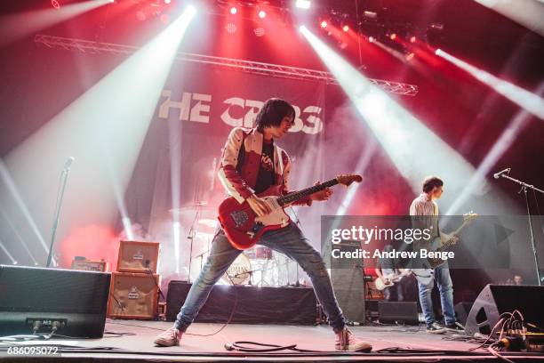 Ryan Jarman of The Cribs performs at First Direct Arena on May 20, 2017 in Leeds, England.