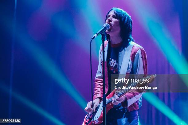 Ryan Jarman of The Cribs performs at First Direct Arena on May 20, 2017 in Leeds, England.