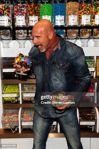 Professional wrestler Bill Goldberg poses during a meet-and-greet at Sugar Factory American Brasserie at the Fashion Show mall on May 20, 2017 in Las...