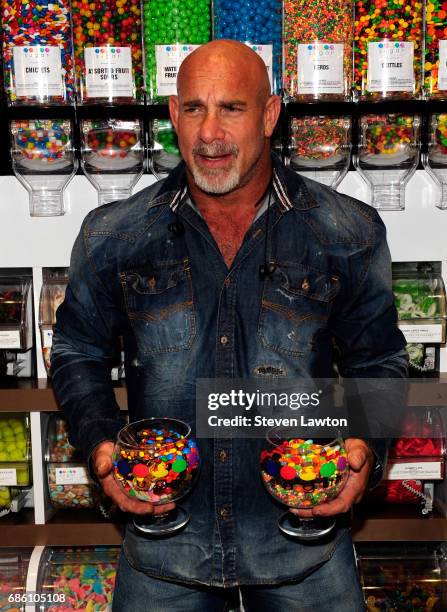 Professional wrestler Bill Goldberg poses during a meet-and-greet at Sugar Factory American Brasserie at the Fashion Show mall on May 20, 2017 in Las...