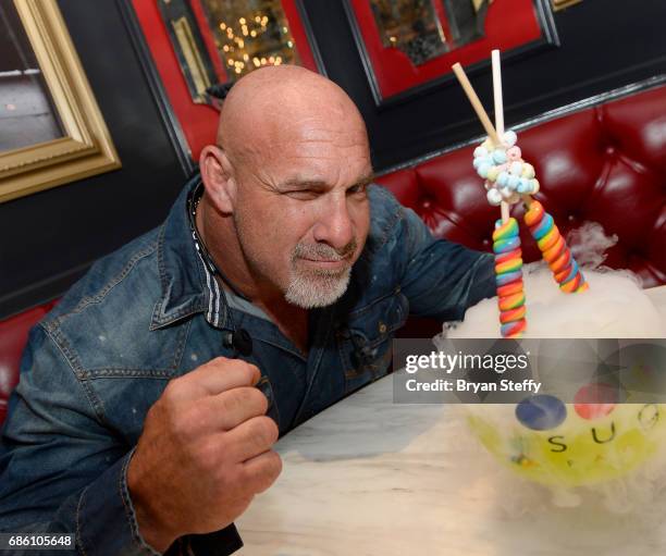 Actor and professional wrestler Bill Goldberg attends a meet and greet at Sugar Factory American Brasserie at the Fashion Show mall on May 20, 2017...