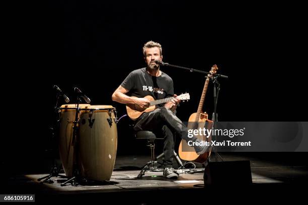 Pau Dones of Jarabe de Palo performs in concert at Gran Teatre del Liceu during Festival Mil.leni on May 20, 2017 in Barcelona, Spain.