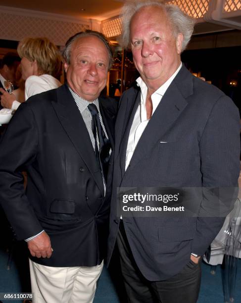 Jonathan Becker and Graydon Carter attend the Vanity Fair and HBO Dinner celebrating the Cannes Film Festival at Hotel du Cap-Eden-Roc on May 20,...