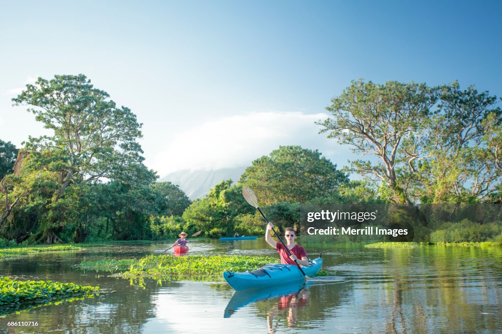 Kayaking Lake Nicaragua.