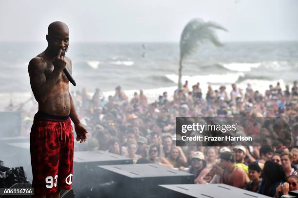 Tory Lanez performs at the Surf Stage during 2017 Hangout Music Festival on May 20, 2017 in Gulf Shores, Alabama.
