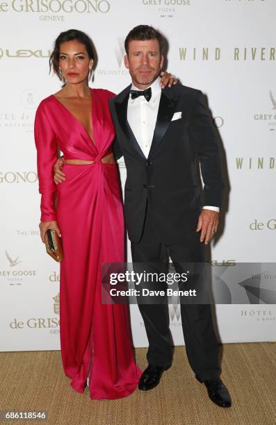Nicole Sheridan and Taylor Sheridan attend The Weinstein Company party in celebration of "Wind River" in association with de Grisogono, Grey Goose...