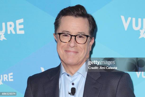 Stephen Colbert attends the Vulture Festival - State of the Union with Stephen Colbert and Frank Rich at Milk Studios on May 20, 2017 in New York...