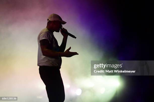 Walshy Fire of Major Lazer performs at the Surf Stage during 2017 Hangout Music Festival on May 20, 2017 in Gulf Shores, Alabama.