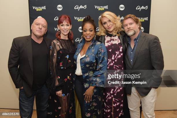Dean Norris, Carrie Preston, Niecy Nash, Jenn Lyon and Eliot Laurence attends the Claws and Cocktails event during TNT and TBS at Vulture Fest at...