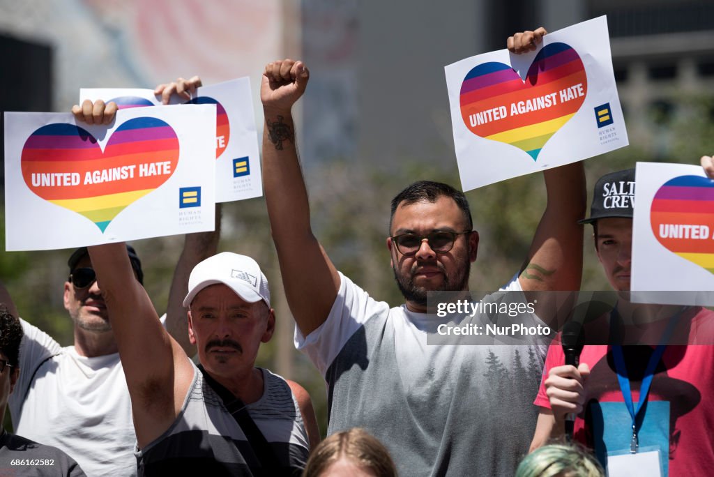 Los Angeles Protest Against Gay Persecution in Chechnya