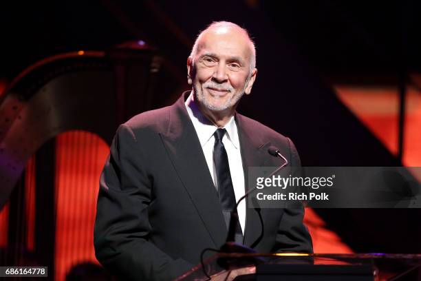 Actor Frank Langella onstage at the Center Theatre Group 50th Anniversary Celebration at Ahmanson Theatre on May 20, 2017 in Los Angeles, California.