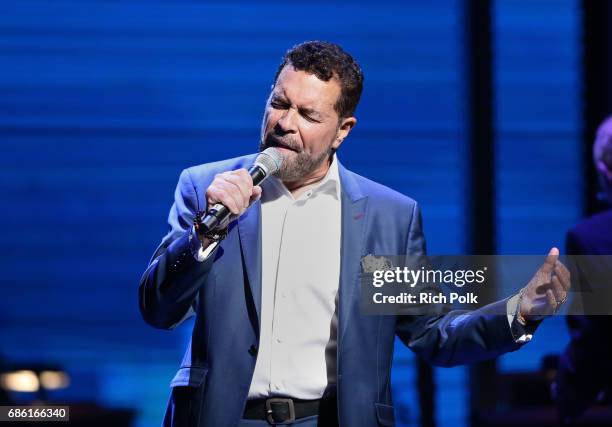 Singer Clint Holmes onstage at the Center Theatre Group 50th Anniversary Celebration at Ahmanson Theatre on May 20, 2017 in Los Angeles, California.
