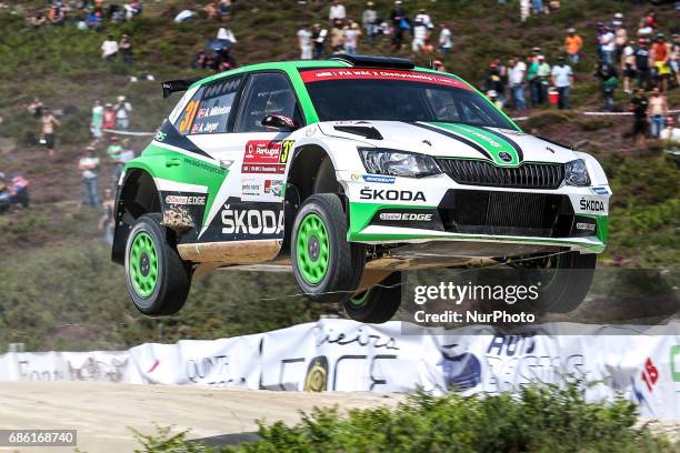 In action during the SS10 Vieira do Minho of WRC Vodafone Rally de Portugal 2017, at Matosinhos in Portugal on May 20, 2017.