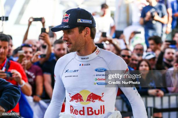 Sebastien Ogier of M-Sport World Rally Team during the assistance park of WRC Vodafone Rally de Portugal 2017, at Matosinhos in Portugal on May 20,...