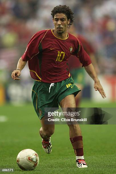 Rui Costa of Portugal in action during the second half of the Portugal v USA, Group D, World Cup Group Stage match played at the Suwon World Cup...
