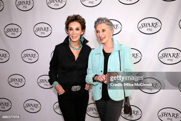 Carrie Brillstein and Beverly Sassoon pose for a photo before the 64th Annual Boomtown 2017 Gala "Let's Dance" at The Beverly Hilton Hotel on May 20,...