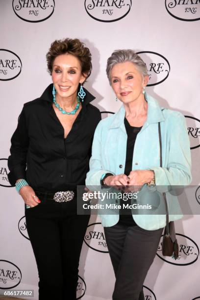 Carrie Brillstein and Beverly Sassoon pose for a photo before the 64th Annual Boomtown 2017 Gala "Let's Dance" at The Beverly Hilton Hotel on May 20,...