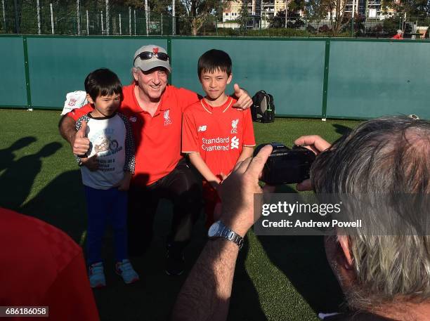 Craig Johnston legend of Liverpool posing for photographs during a coaching session on May 21, 2017 in Sydney, Australia.