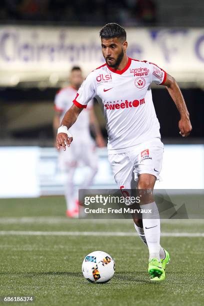 Youssef Ait Bennasser of Nancy during the Ligue 1 match between AS Nancy-Lorraine and AS Saint-Etienne at Stade Marcel Picot on May 20, 2017 in...