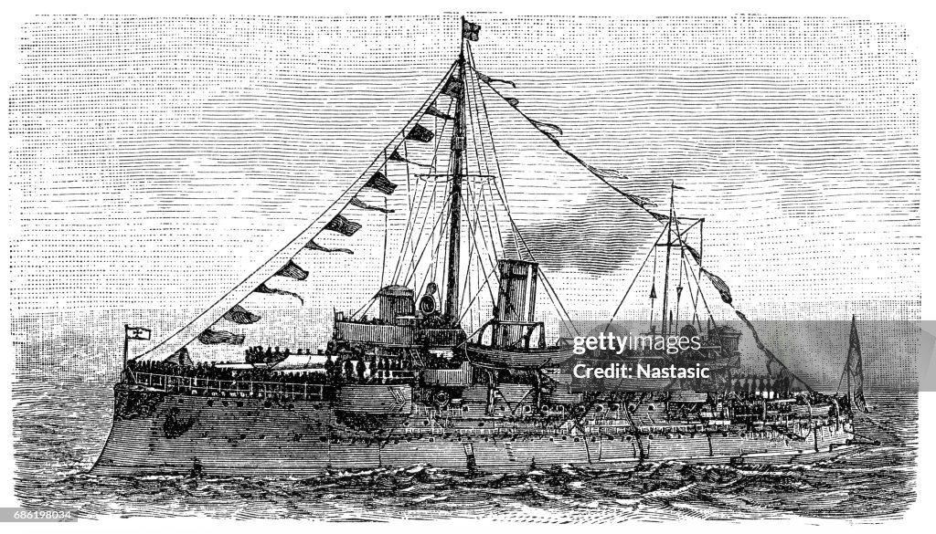 Modern chestnut tower ship
